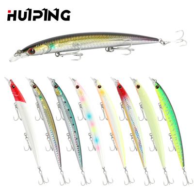 China ABS Plastic Fishing Lures Wholesale Floating Sea Bass Wobbler Bait Isca Artificial Minnow Lure M052 14.3g 135mm for sale