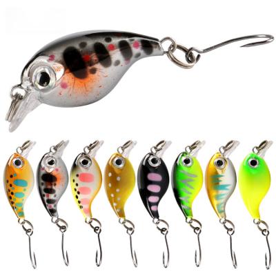 China ABS Plastic Fishing Lure Wobblers Pike Crank Fishing Lure Bait 2.1g Hard Swimbait Mini Crankbaits 36mm Artificial Fishing Tackle Lures for sale