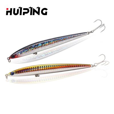 China ABS Long Saltwater Bait 125mm Pencil 28g Lure Bass Fishing Plastic Casting PESCA Sinking for sale