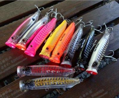 China ABS Plastic Fishing Lures Wholesale 70mm Snap 9.5g Lure Jerkbait Wobbler Pike Fishing Lure P090 for sale