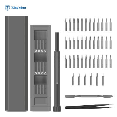 China Hot Sale Plastic 46 in 1 DIY Screwdriver Tool Kit, Mobail Repairing Tools Kingsdun Professional Screwdriver for sale