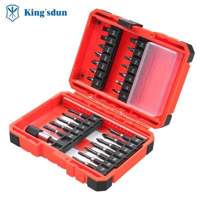 China Repair Tool Kit Kingsdun 28Pcs Impact Drill Bit Rotary Tool Kit Screwdriver Bit Set for sale