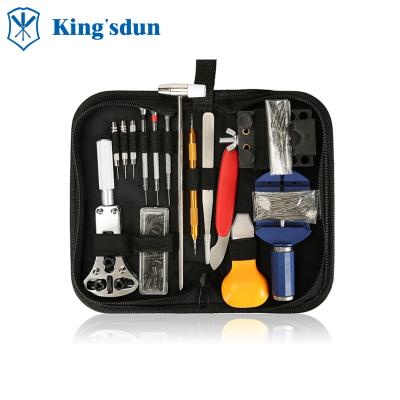 China Professional Kingsdun Watch Repair Tool Kit 147Pcs Watch Repair Tool Kit Rod Repair Pry Screwdriver Clock Spring Corkscrew Remover Watch Repair Tool Combination Set for sale