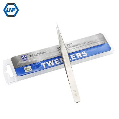 China Cheap anti-static stainless tweezers manufacturing aah ESD tweezers professional tweezer applicator 90 degree tweezers for sale