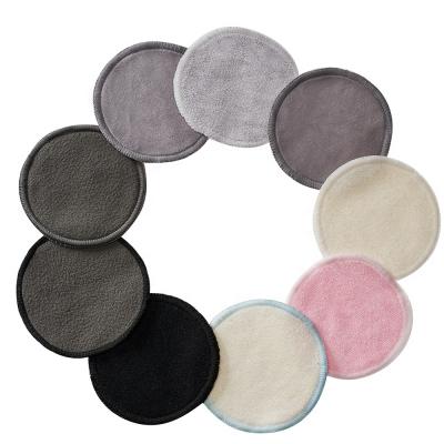 China Naturally Bounippy Cosmetic Cotton Washable Facial Cotton Reusable Organic Bamboo Antibacterial Soft Skin Makeup Remover Pads for sale