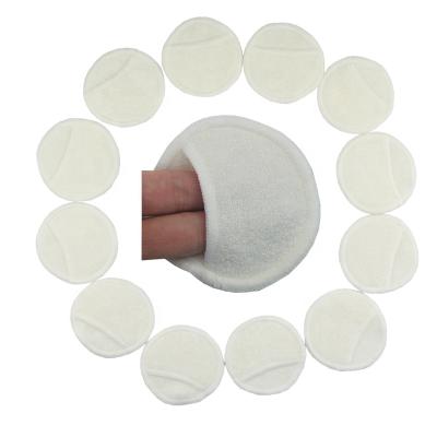 China Bounippy Ultra Soft OEM 8cm Natural Cosmetic 4 Layer Pocket Finger Terry Pads Reusable Bamboo Makeup Remover Pads for sale