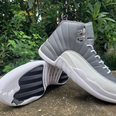 China Designer Shoes 2022 Retro AJ 12 Gray New Men Cool Breathable Basketball Shoes Outdoor Sneakers Cushioning High Top Breathable Athletic Shoes for sale