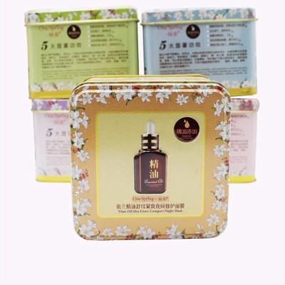 China Wholesale cosmetic packaging square metal tin oil box for essential oil packaging cosmetics fit tin/candle candle tins/tea tin square for sale