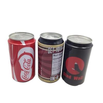 China Recyclable Cola Tin Shape Tin Box Cola Tin Can for Napkin and Shirt Packing for sale