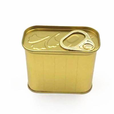 China Mini Metal 400ml/500ml Rectangular Chemical Metal Paint Chemical Packaging Tin Cans With Easy Open Pull Tin Can For Motor Oil for sale