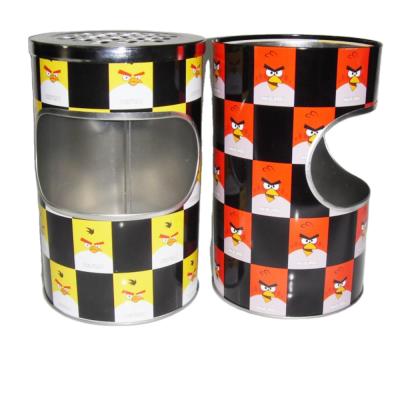 China Gift & Craft factory wholesale custom metal can ashtray ash tray small can small trash can ash box for sale