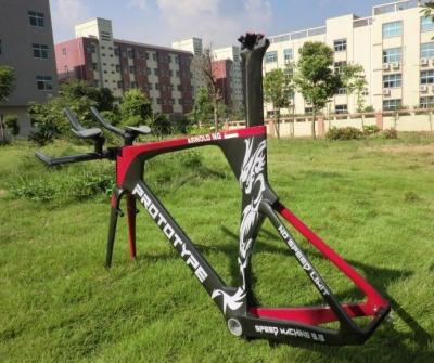 China BB ( BSA ) or BB30 Carbon Time Trial Frameset , Carbon TT Frame for sale