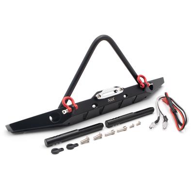 China RC Model KYX 1/10 RC Car Traxxas TRX-4 SCX10 II Axial Metal Stinger Front Bumper w/Shackle Led for sale