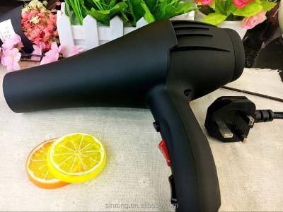 China Professional Matte Black Hair Dryer Professional Hair Dryer 110-220v 2300W New Design for sale