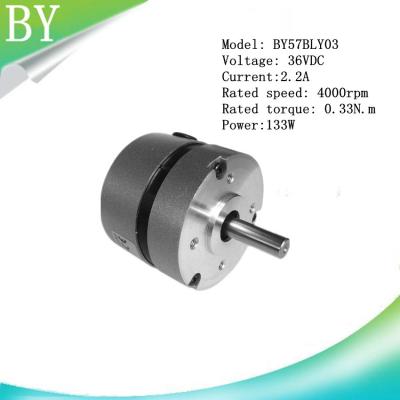 China BY57BLY03 133W  0.33N.m  brushless dc motor for sale