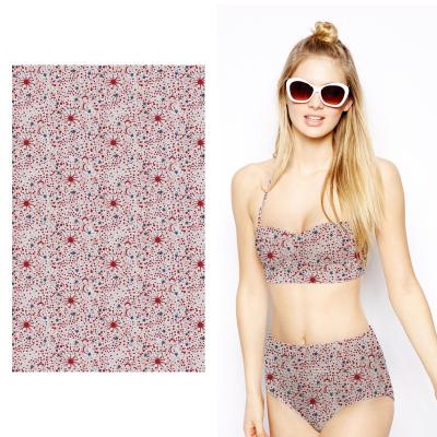 China Breathable Stretch Knitted Stretch Swimsuit Polyester Spandex Polyester Printing Soft Fabric For Swimwear for sale