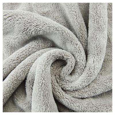 China Wholesale Double Side Shrink-Resistant 2022 Coral Colors 85%polyester 15%polyamide Plains Fleece Fabric for sale