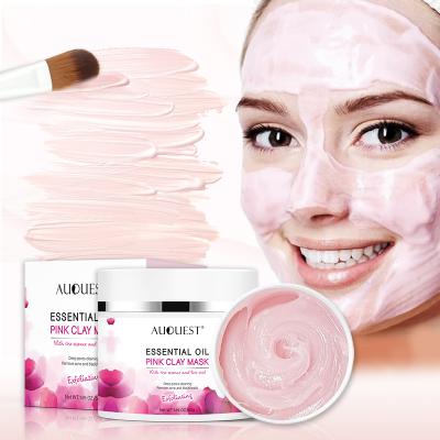 China Moisturizer Skin Care Private Label Acne Facial Treatment Peep Deep Cleansing Custom Pink Clay Face Mask for sale