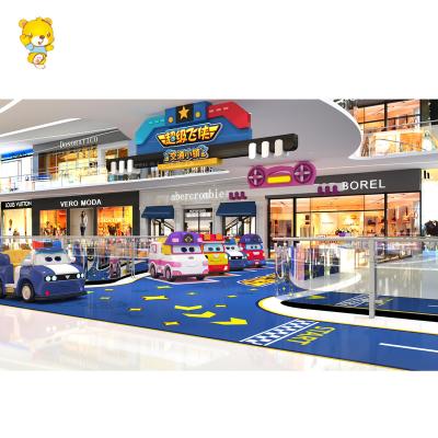 China Super Fiberglass Mall Children Driving School Park Wing Traffic City Amusement Kid Ride for sale