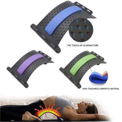 China Hot Selling Acupuncture Lumbar Adjustable Magnetic Back Massager Waist Pain Relief Massage Back Stretcher for sale