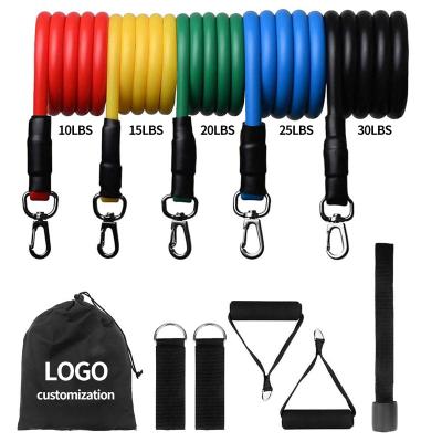 China Wholesale 5 Levels High Elasticity Home Gym Equipment Workout Fitness Gym Pull Up Band Training Yoga Tubes Stretch Exercise Tube of resistance for sale