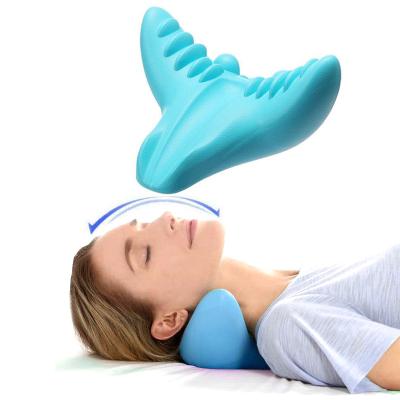 China Relax Muscles Neck and Shoulder Relaxer Traction Pillow Neck Massager Cervical Pillow Neck Stretcher for sale