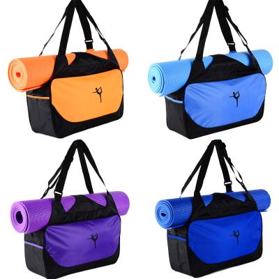 China Hot Selling Polyester Large Capacity Multi Purpose Carry Gym Yoga Bag Women for sale