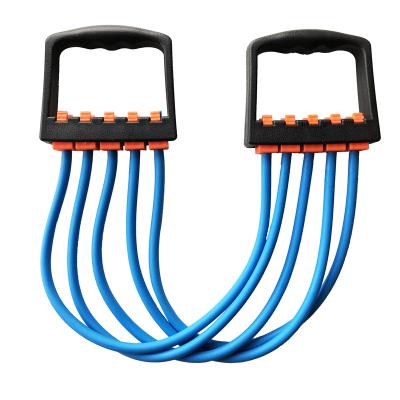 China Home Muscle Fitness Workout Rope Expander Chest Resistance Exercise Fitness Exercise Rubber Bands for sale