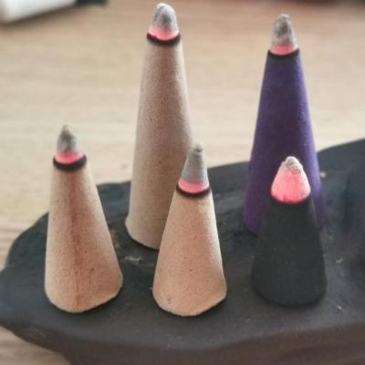 China Direct natural raw incense cones 2in unscented cone from chinese incense factory for sale