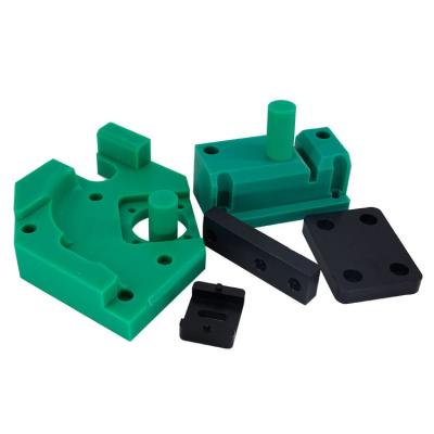 China Nonuniform High-hardness Aluminum Machining Plastic Parts , Green CNC Molding Nylon Machining for sale