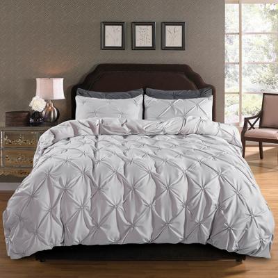 China Anti-Static Bedding Case 3 Pillow Cover Comforter Queen French Gray Luxury Quality Suitable For Master Bedroom Sheets, Pillowcases for sale