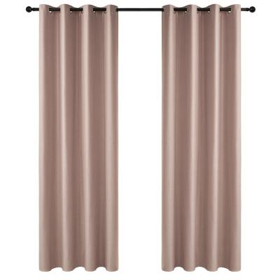 China Shading Effect Blackout Fuchsia Curtain Blinds Primitive Textured Burlap Effect Window Drapes Suitable For Home Office Cafe for sale