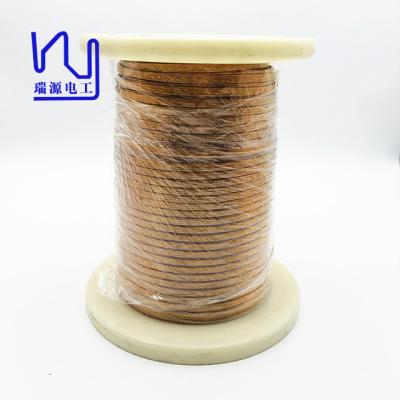 China Motor Winding 0.4mm * 45 Flat Wire Mylar Insulated Square Enameled Litz Wire Streamlined Copper Litz Wire for sale