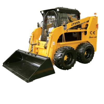 China Construction Material Shops Diesel Mini Skid Steer Loader Wheel With Attachment 950kg for sale