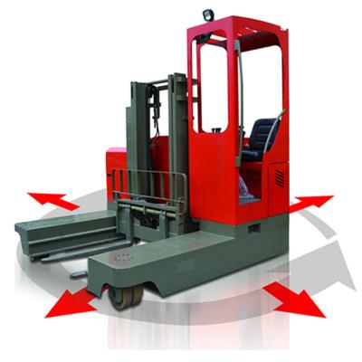 China Hotels 1.5 Ton 2.5 Ton ISO/CE 4 Way Reach Truck Small 3 Ton 4 Ton Multi Way Reach Electric Forklift For Sale for sale