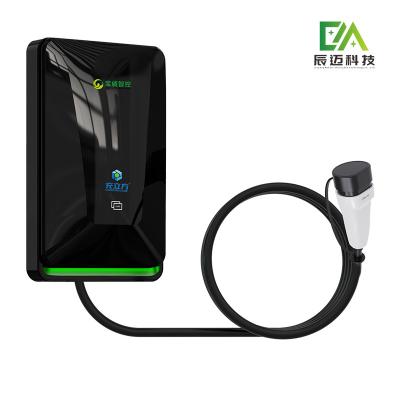 China AC380V Fast Wall Box EV Charger Stations 7kw Smart EV Charger 32a Type 2 for sale