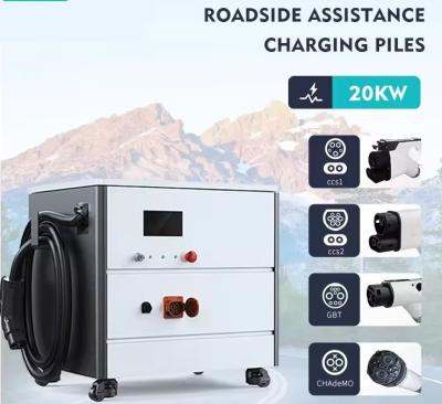 China Draagbare IP54 20KW mobiele EV-batterijoplader voor noodhulp op de weg Te koop