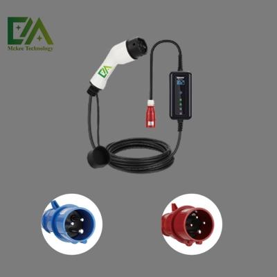 Cina Home Ev Car Accessories Mobile Tipo 2 Car EV Car Car 32A 7Kw Carreggiatore portatile di livello 2 in vendita