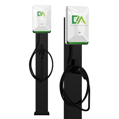 China Angel series White Angel 7KW/11KW/21KW vertical electric vehicle AC charging pile for sale