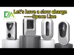 7KW/32A Silver Wall-Mounted / Column Electric Vehicle Charging Pile Electric Vehicle Charger