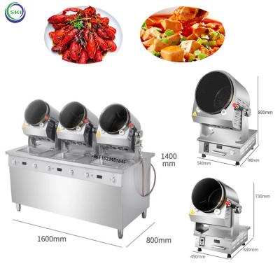 China Full Automatic Efficient Energy Saving Automatic Cooking Machines Non-Stick Wok Robot Commercial Cooking Restaurant Cooking Fried Pot Stir Fry Machine for sale