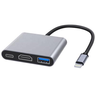 China FOR Laptop Expend Ports Video Output Usb3.0 PD Charging 100W Mobile Iphone To Apply 3 In 1 Otg Adapter for sale