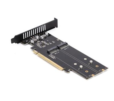 China Four-Disk NVME 22110 SSD Nvme M.2 Ngff Expansion Card 4 Bay PCI6 2280 To Pcie X16 4-Port M.2 Nvme SSD Adapter Card Pcie X4 for sale