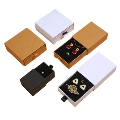 China Fashionable Hot Selling Custom Jewelry Box Ring Bracelet Box Drawer Jewelry Boxes With Logo for sale