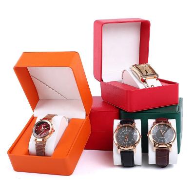 China Eco-Friendly Customizable Customizable Gift Packaging Boxes Luxury Leather Watch Box for sale