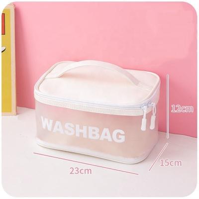 China Lady Lady Style PU Leather Professional Travel Cosmetic Make Up Bag Storage Cosmetic Bag for sale