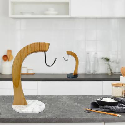 China Sustainable Kitchen counter top sturdy display simple banana stand holder for sale