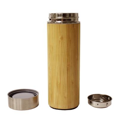 China Sustainable Wooden vacuum flask tea vacuum flask thermos glass refill for vacuum flask for sale