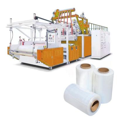 China Automatic Single And Double Screw Winding Film Wrapping Machine Cling Film Equipment for sale