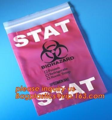 China Bio Harzard Specimen Bags/Medical Waste Biohazards Bag/Medical Waste Disposal, Customized Biohazard Specimen Medical Lab for sale